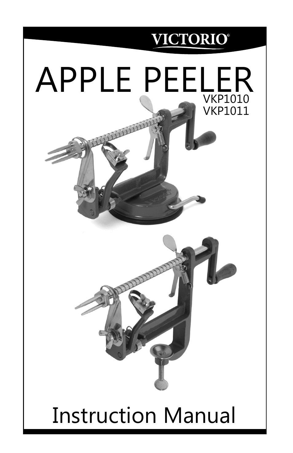 Victorio VKP1011 Apple Peeler User Manual | 12 pages