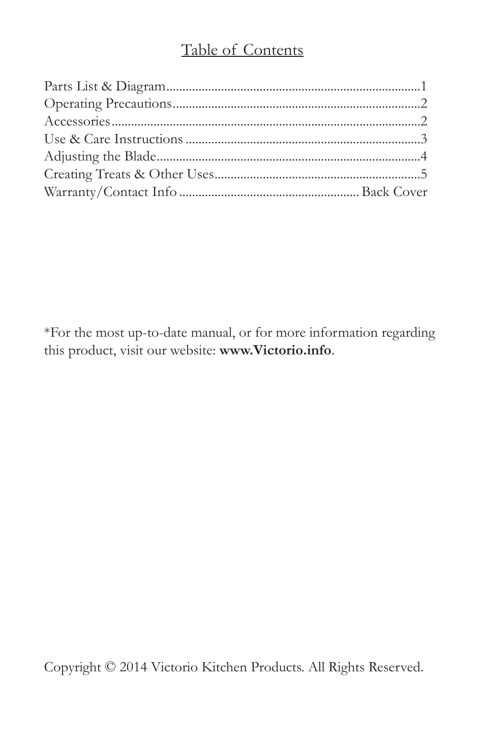 Victorio VKP1100 Electric Ice Shaver User Manual | Page 2 / 8