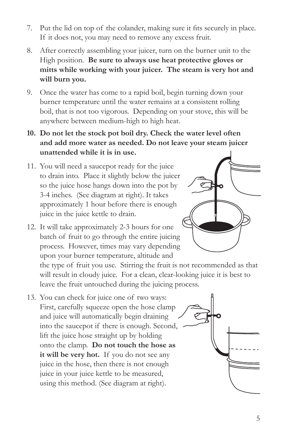 Victorio VKP1140 Stainless Steel Steam Juicer User Manual | Page 7 / 16