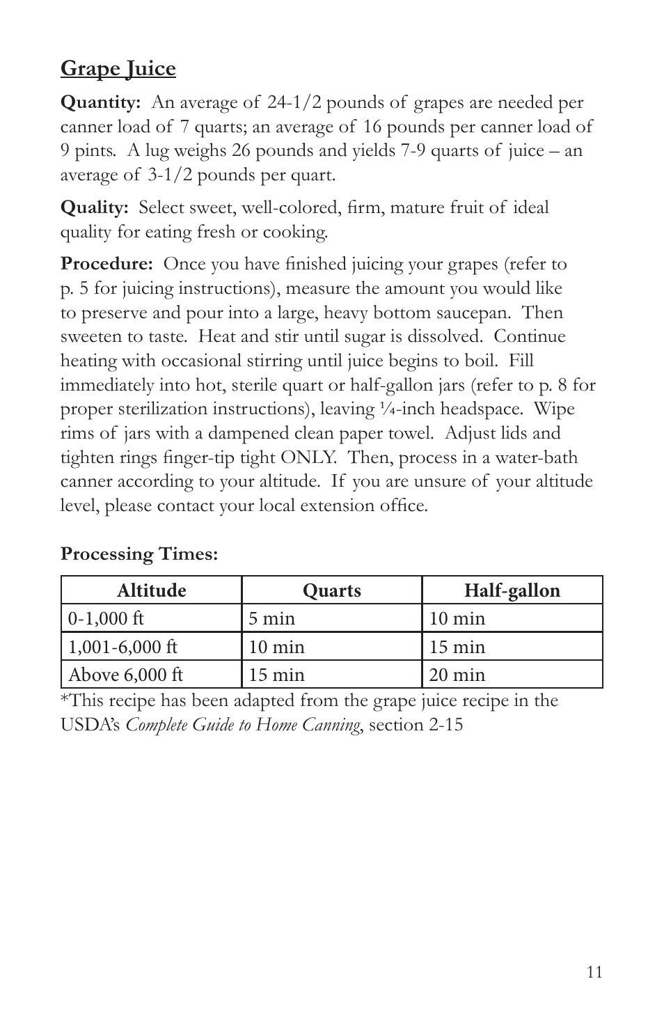 Grape juice | Victorio VKP1148 Aluminum Steam Juicer User Manual | Page 13 / 20