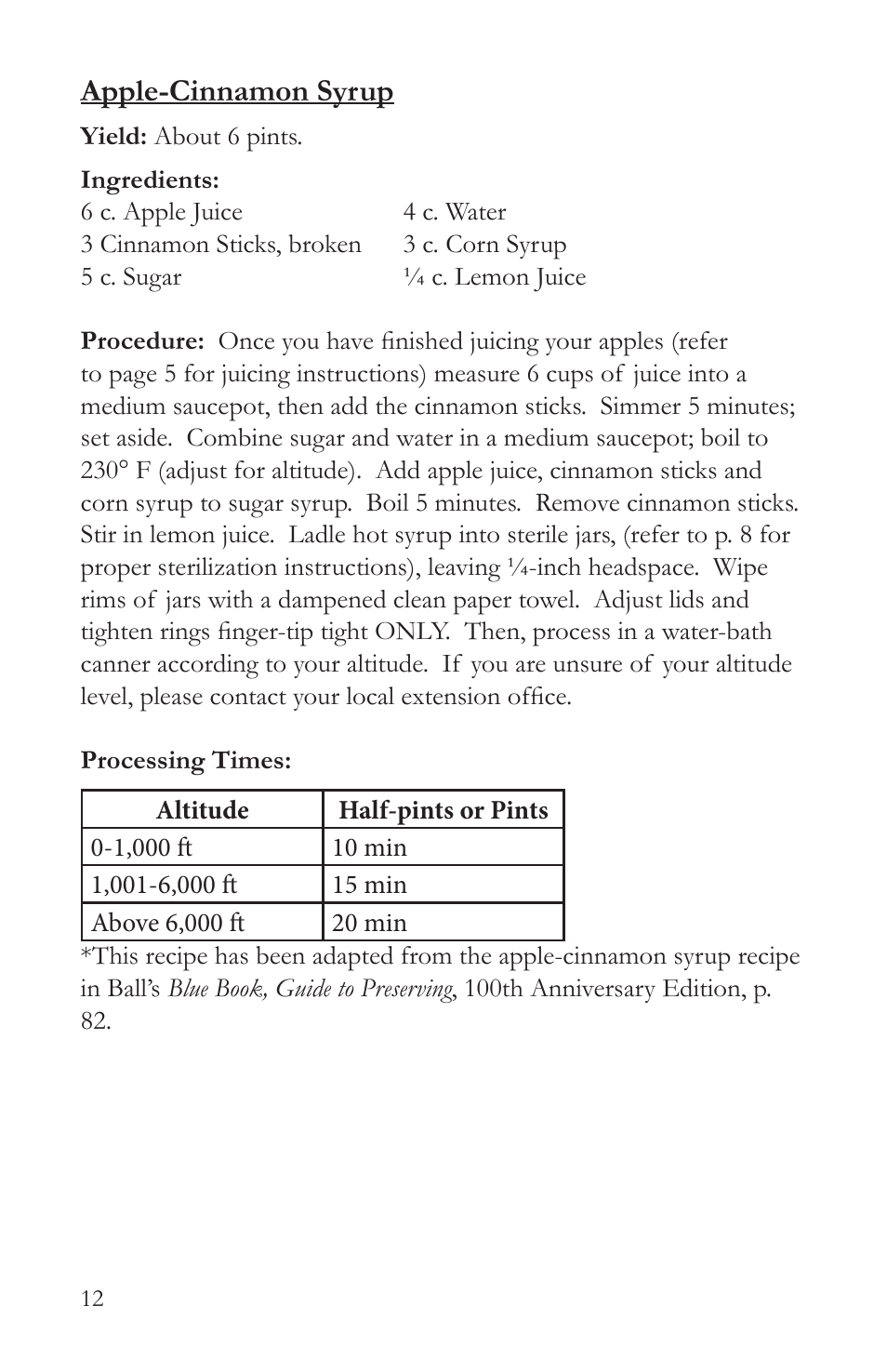 Apple-cinnamon syrup | Victorio VKP1148 Aluminum Steam Juicer User Manual | Page 14 / 20