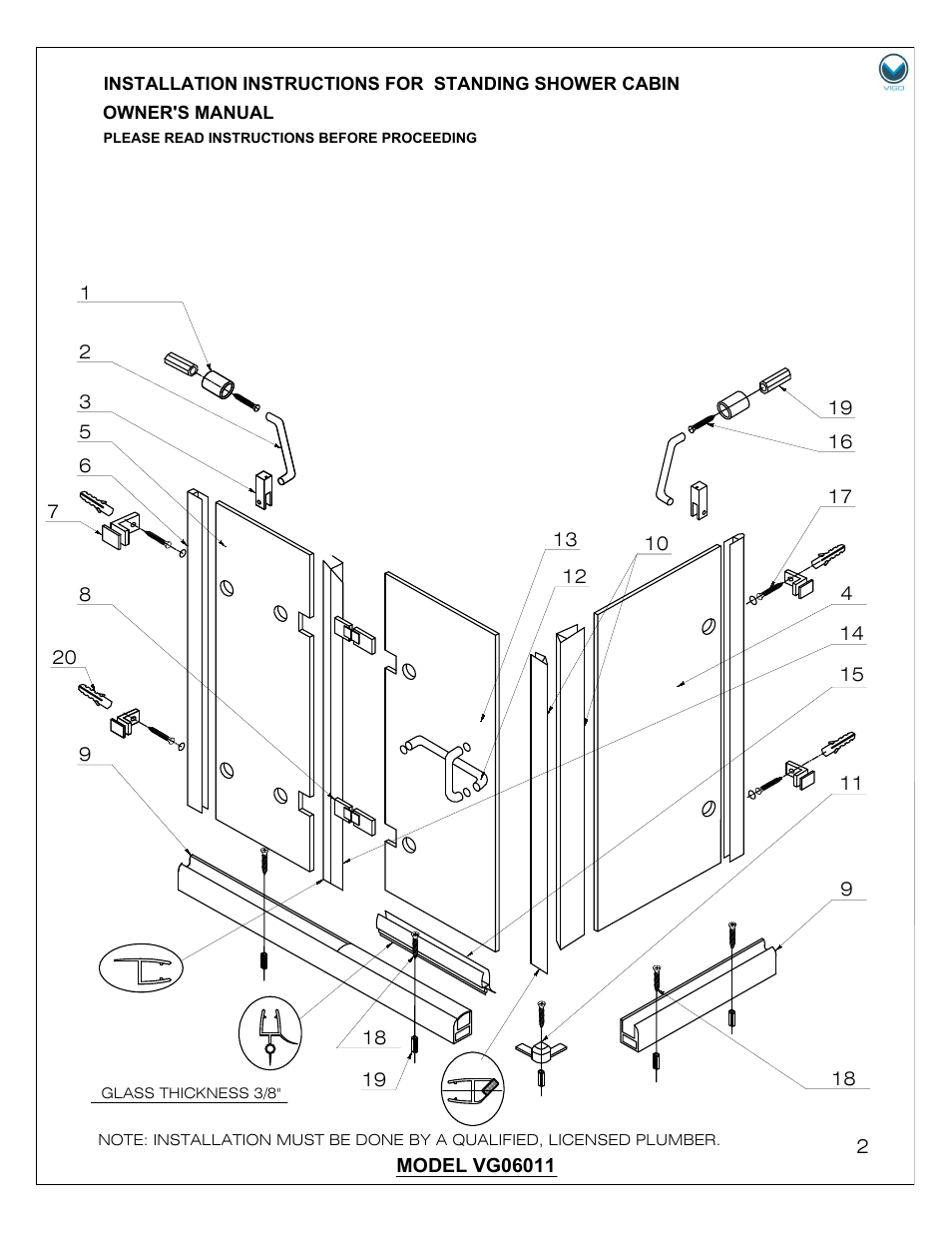 Vigo VG0601 User Manual | Page 2 / 12