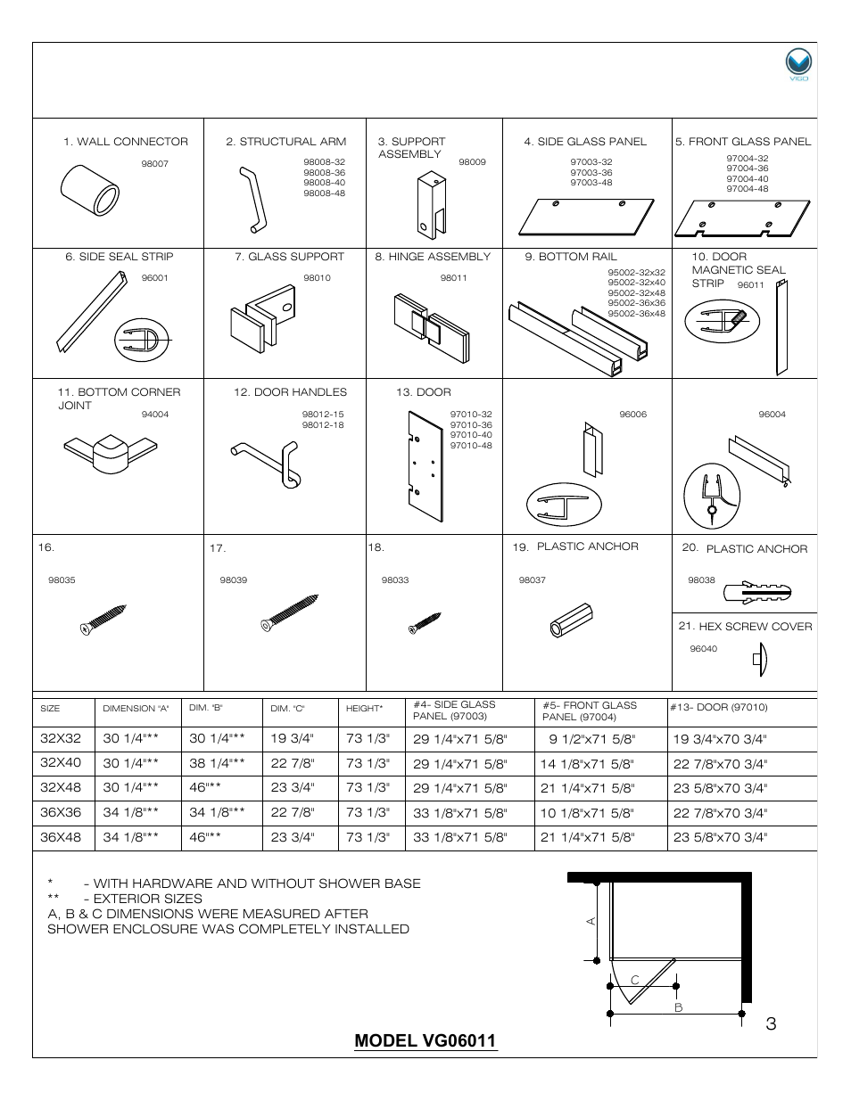 Vigo VG0601 User Manual | Page 3 / 12