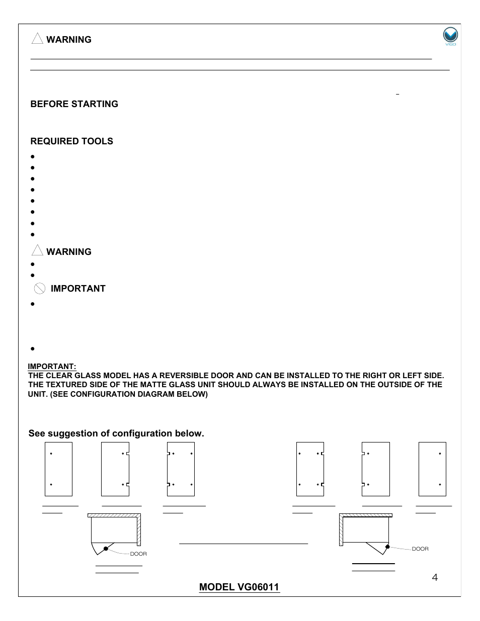 Vigo VG0601 User Manual | Page 4 / 12