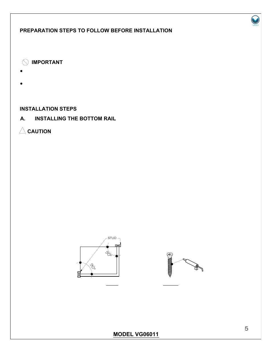 Vigo VG0601 User Manual | Page 5 / 12