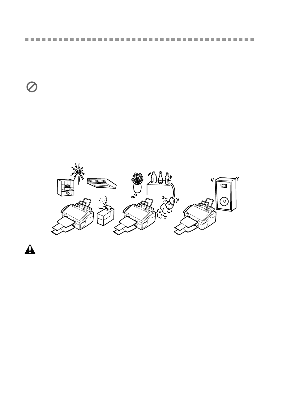 Choosing a location, Choosing a location -2 | Brother FAX 2600 User Manual | Page 24 / 136