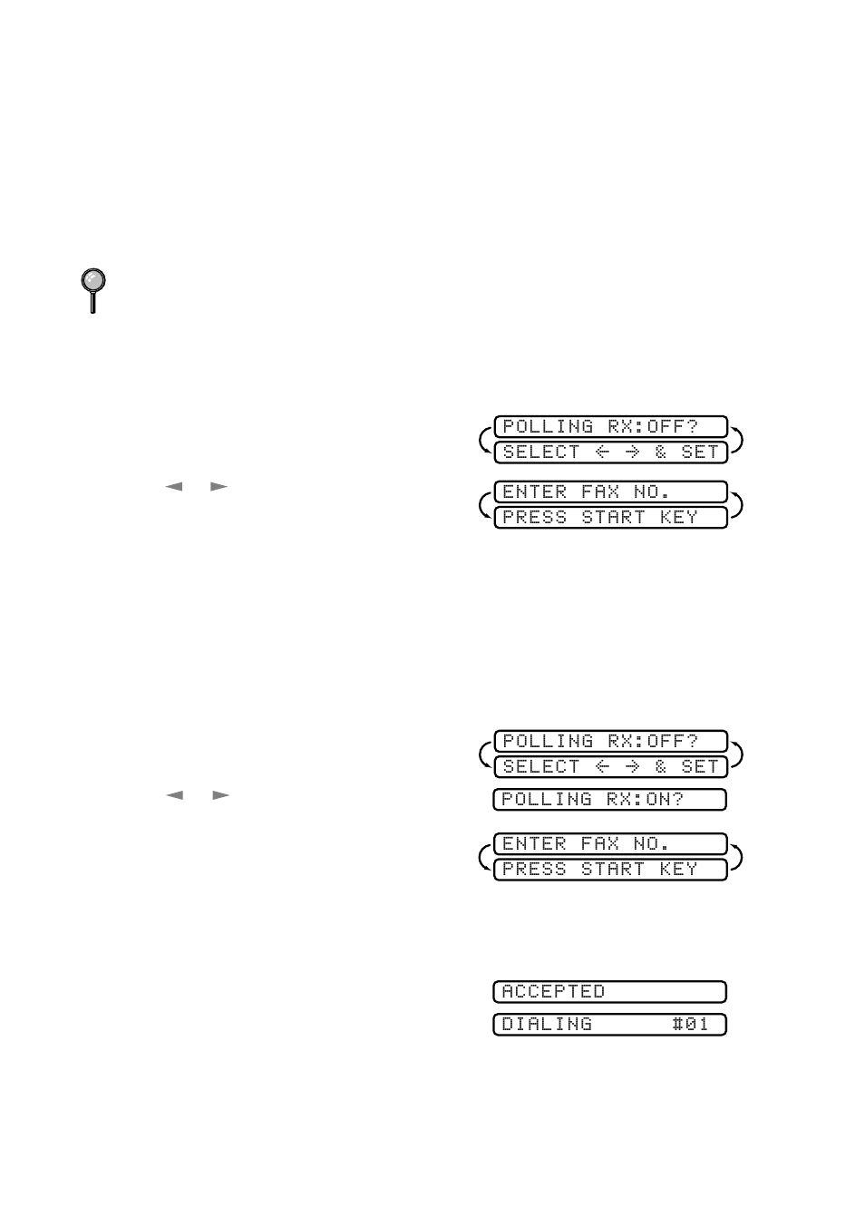 Polling, Setting up polling receive, Setting up sequential polling receive | Polling -7 | Brother FAX 2600 User Manual | Page 54 / 136