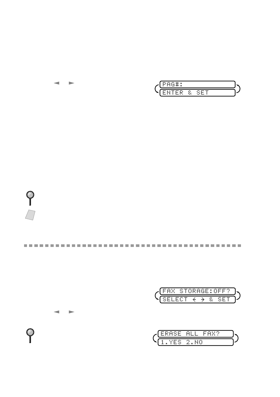 Programming paging number, Setting fax storage, Programming paging number -2 | Setting fax storage -2 | Brother FAX 2600 User Manual | Page 78 / 136