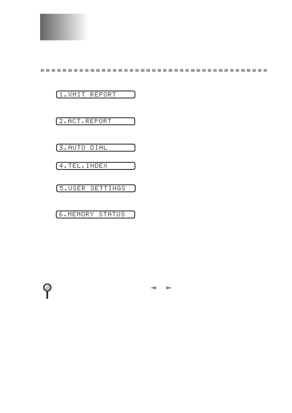 Printing reports, Fax settings and activity, To print a report | Printing reports -1, Fax settings and activity -1, To print a report -1, Settings and activity, Fax settings and, Activity | Brother FAX 2600 User Manual | Page 83 / 136