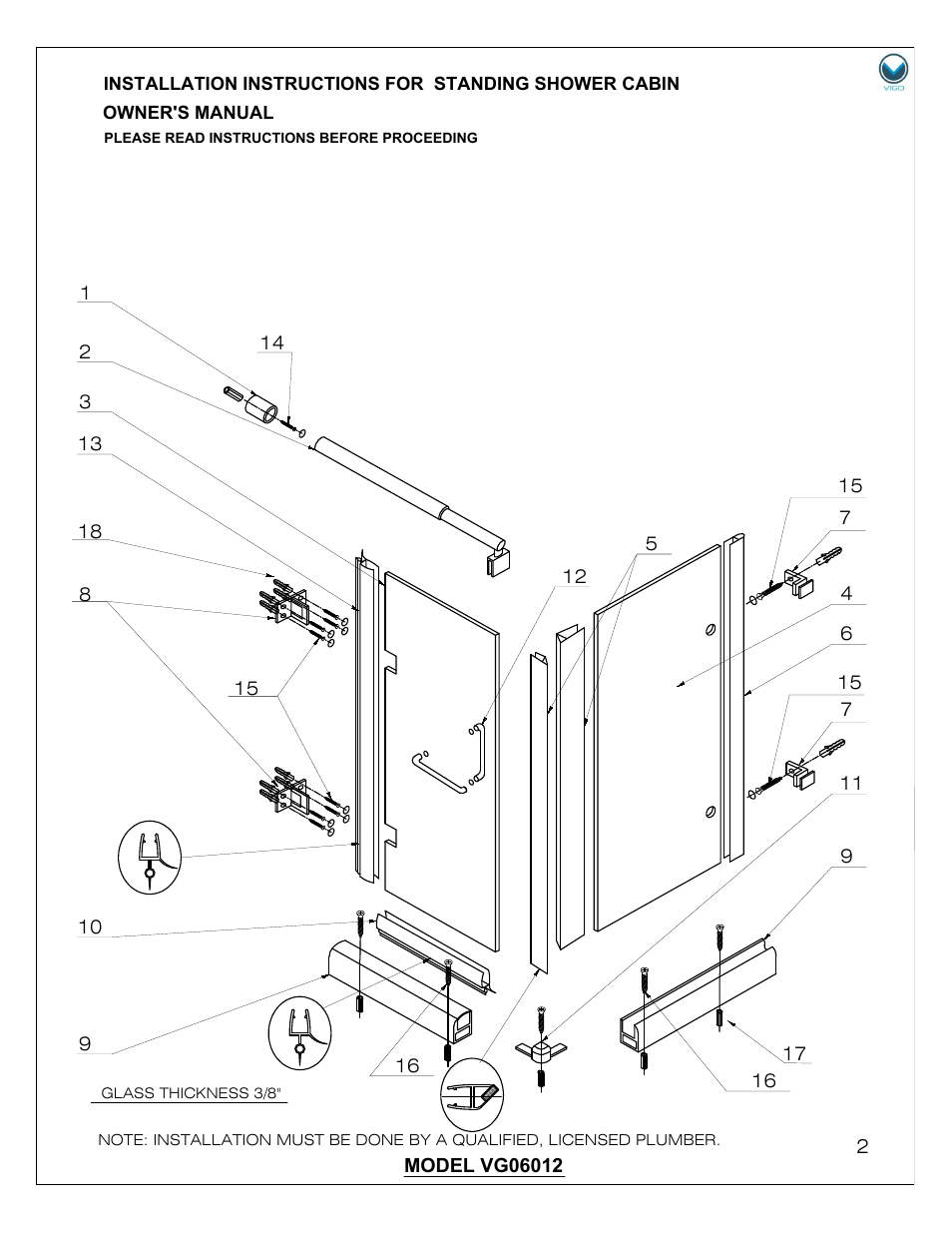 Vigo VG06012 User Manual | Page 2 / 12