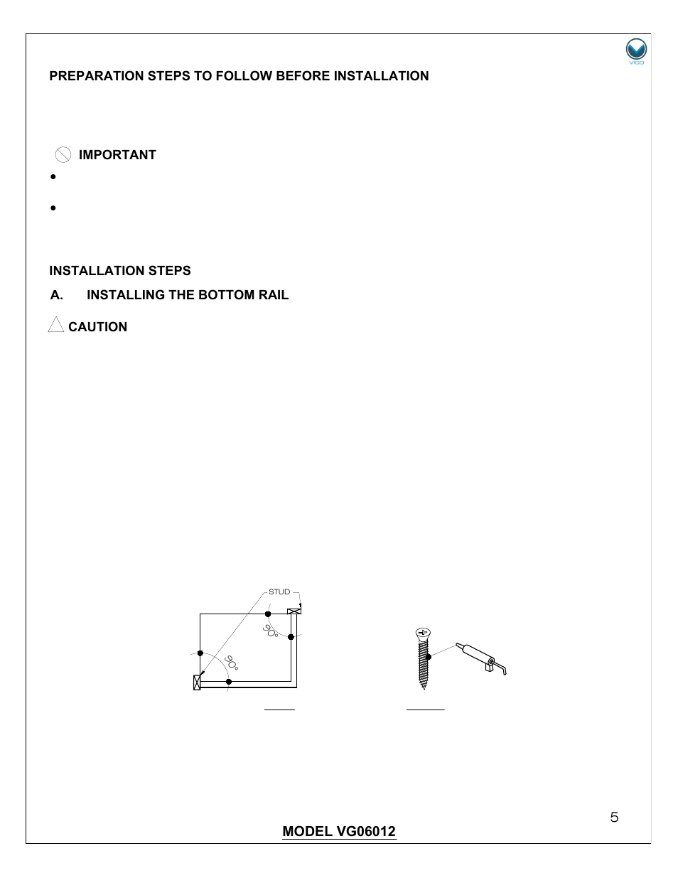 Vigo VG06012 User Manual | Page 5 / 12