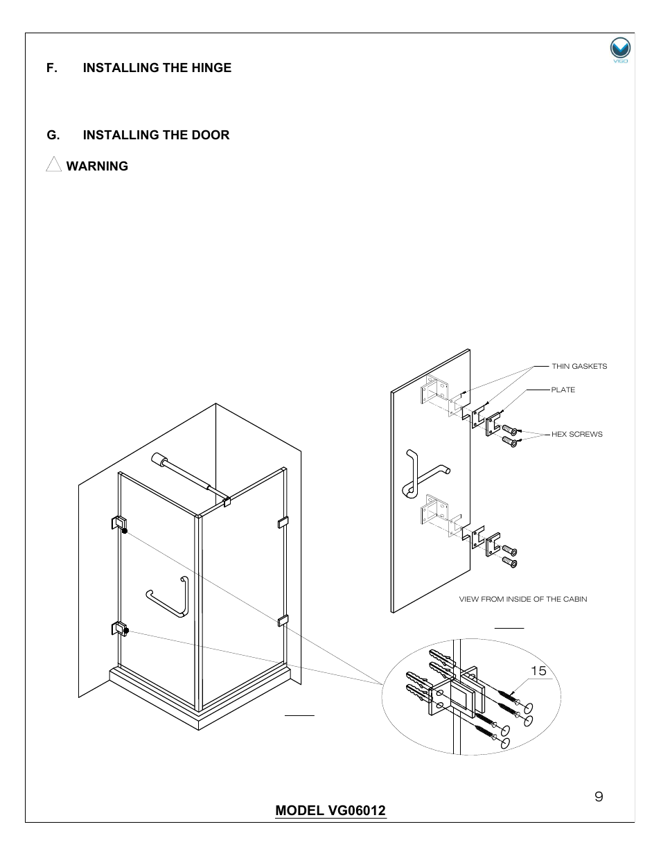 Vigo VG06012 User Manual | Page 9 / 12
