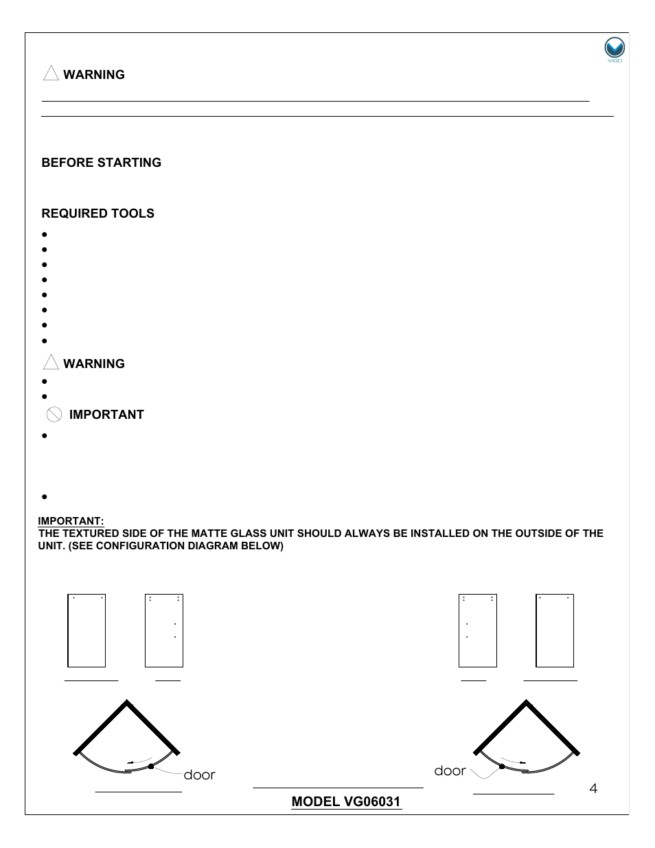 Vigo VG06031 User Manual | Page 4 / 18