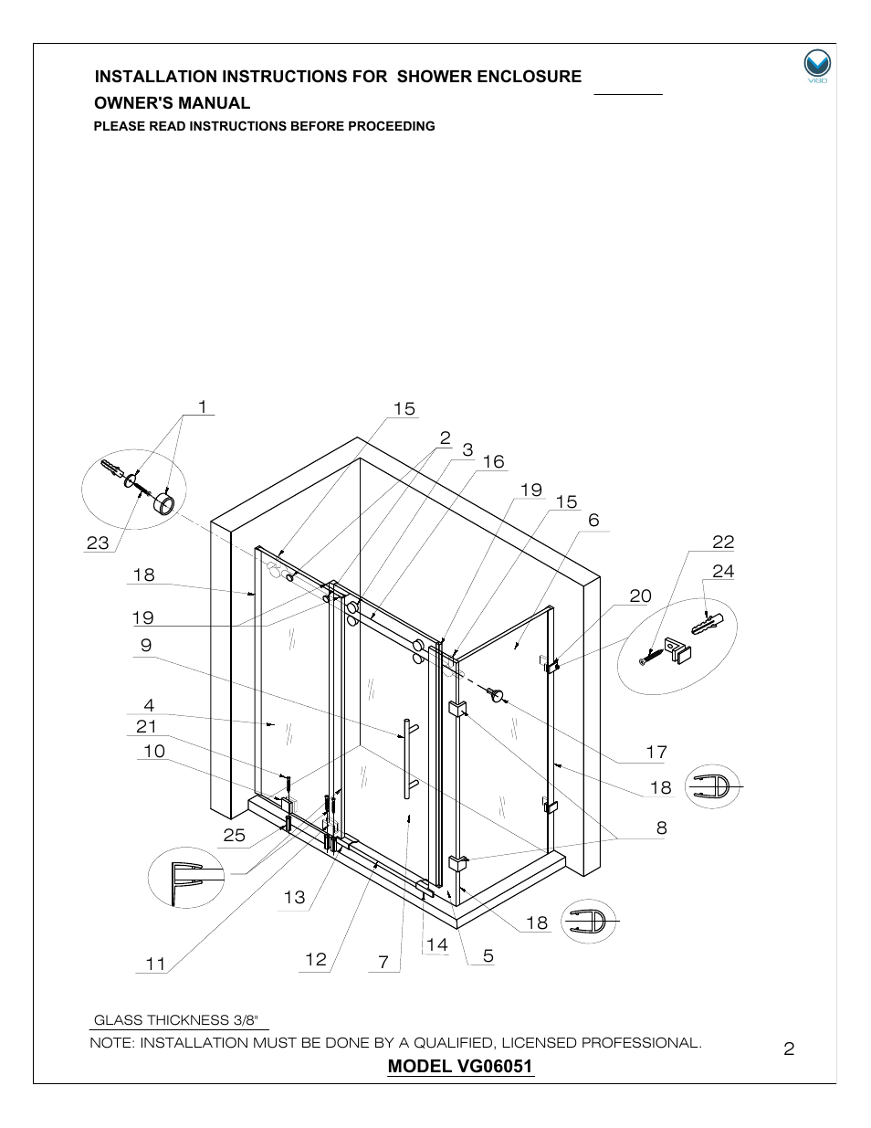 Vigo VG06051 User Manual | Page 2 / 18