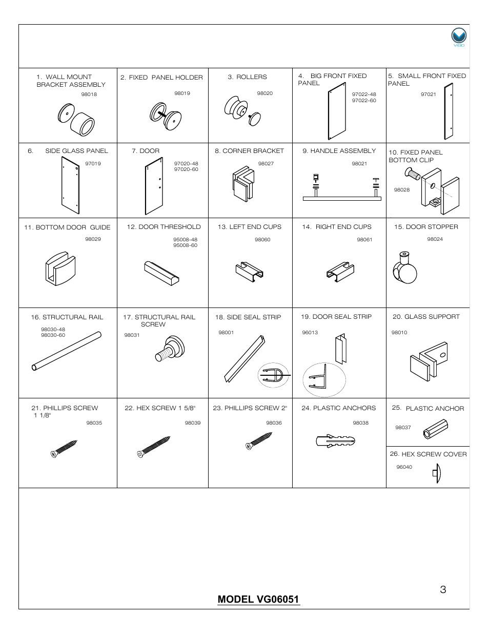 Vigo VG06051 User Manual | Page 3 / 18
