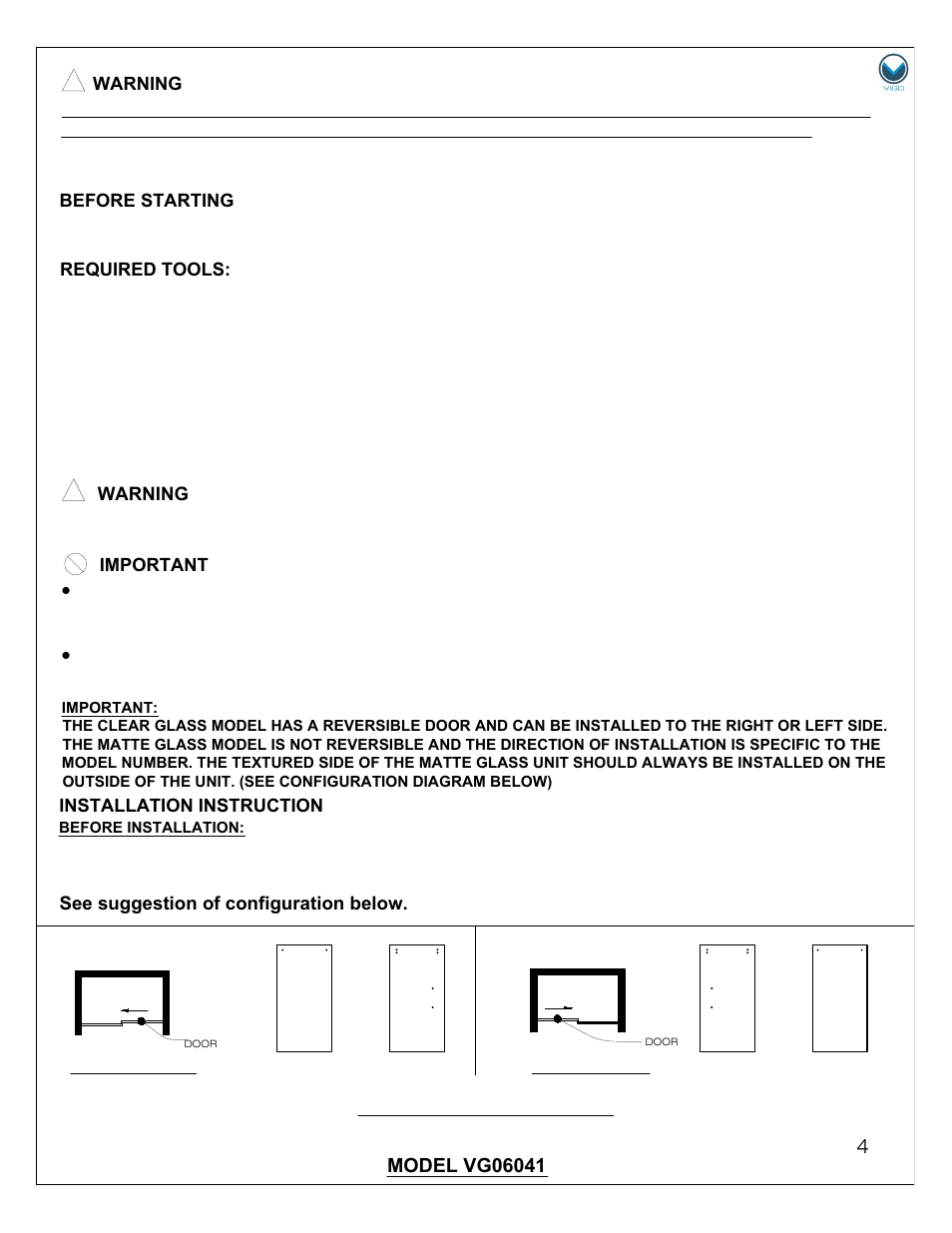 Vigo VG06041 User Manual | Page 4 / 17