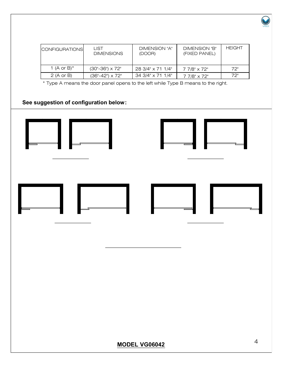 See suggestion of configuration below | Vigo VG06042A User Manual | Page 4 / 11