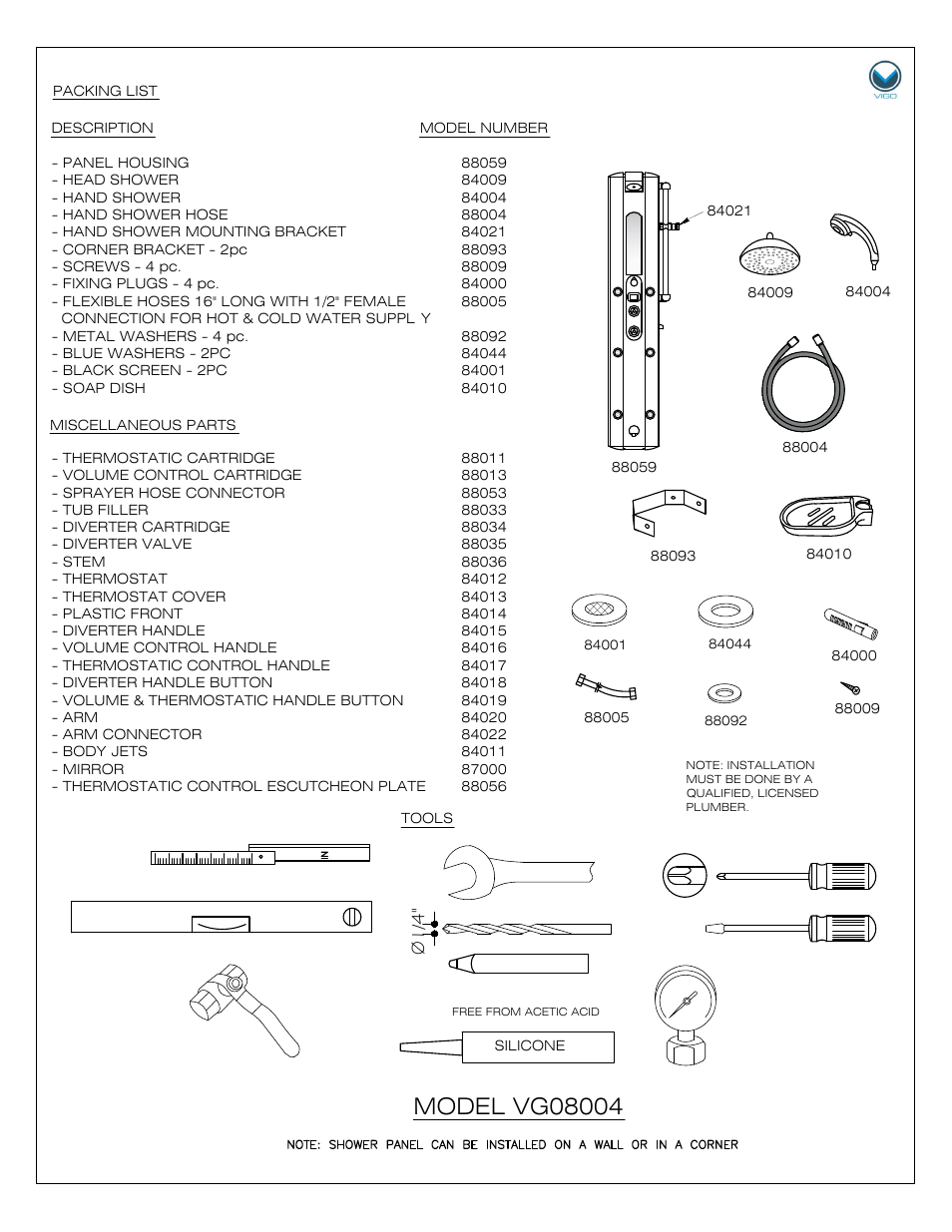 Vigo VG08004 User Manual | Page 2 / 8