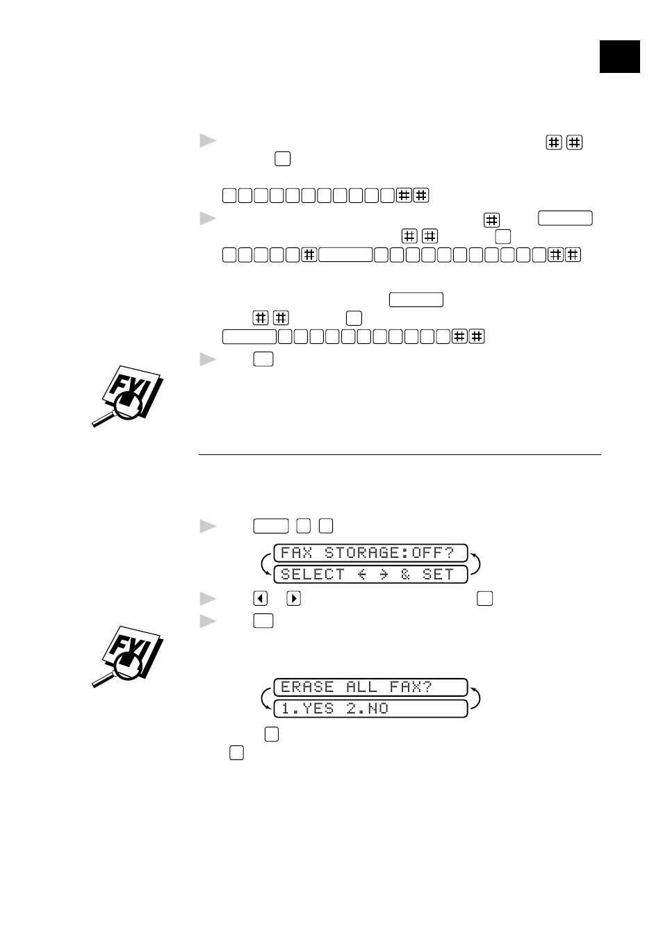 Turning on fax storage | Brother 770 User Manual | Page 77 / 81