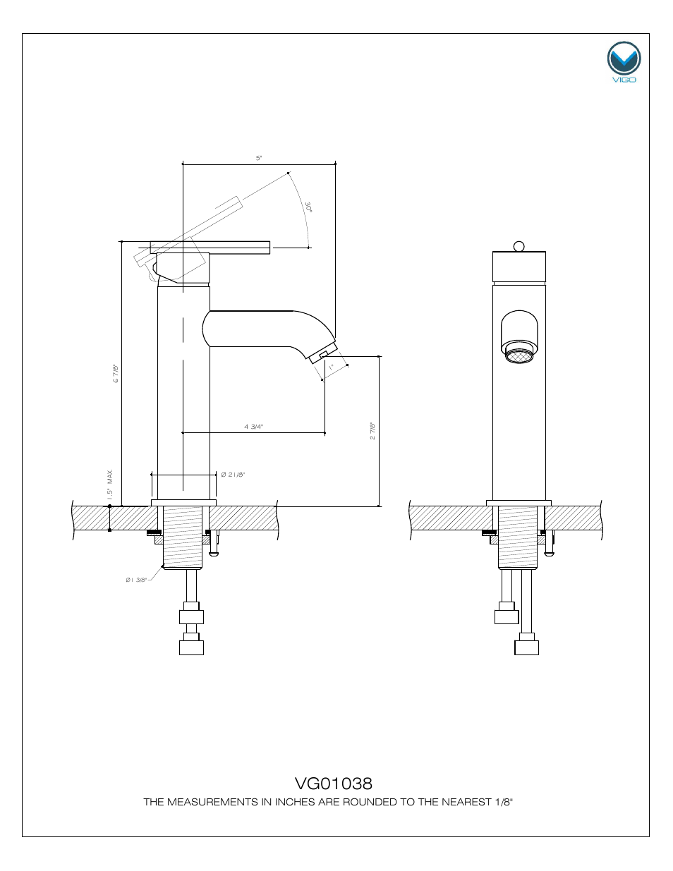 Vigo VG01038 User Manual | Page 2 / 5