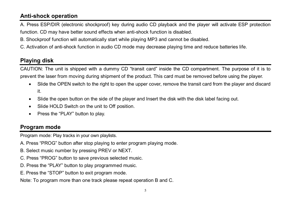 Hyundai H-CD7006 User Manual | Page 5 / 26