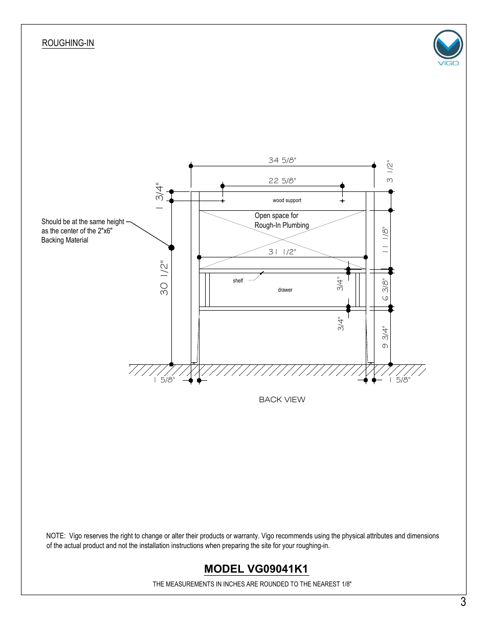Vigo VG09041K1 User Manual | Page 3 / 7