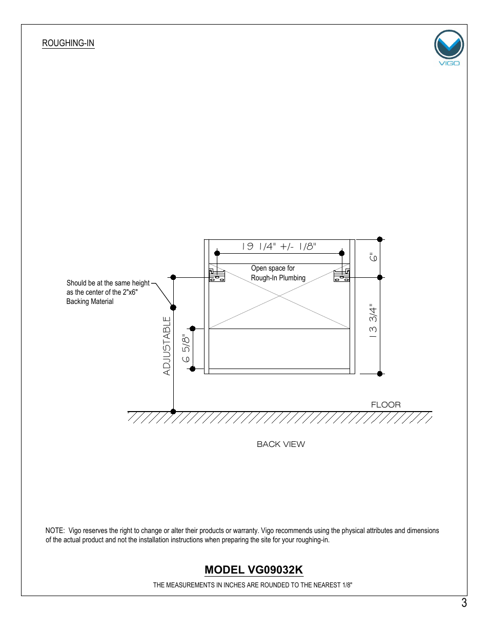 Vigo VG09032K User Manual | Page 3 / 7