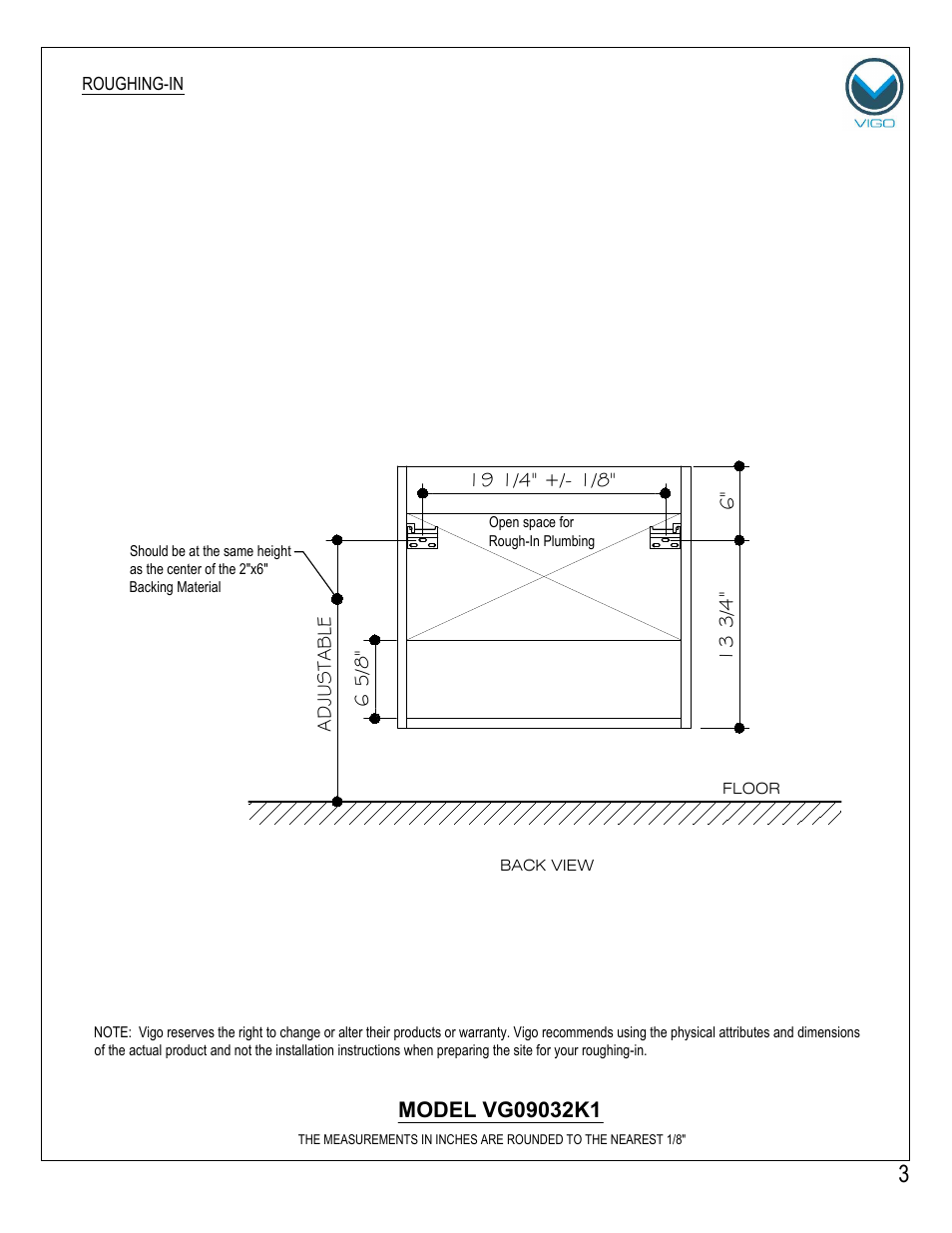 Vigo VG09032K1 User Manual | Page 3 / 7