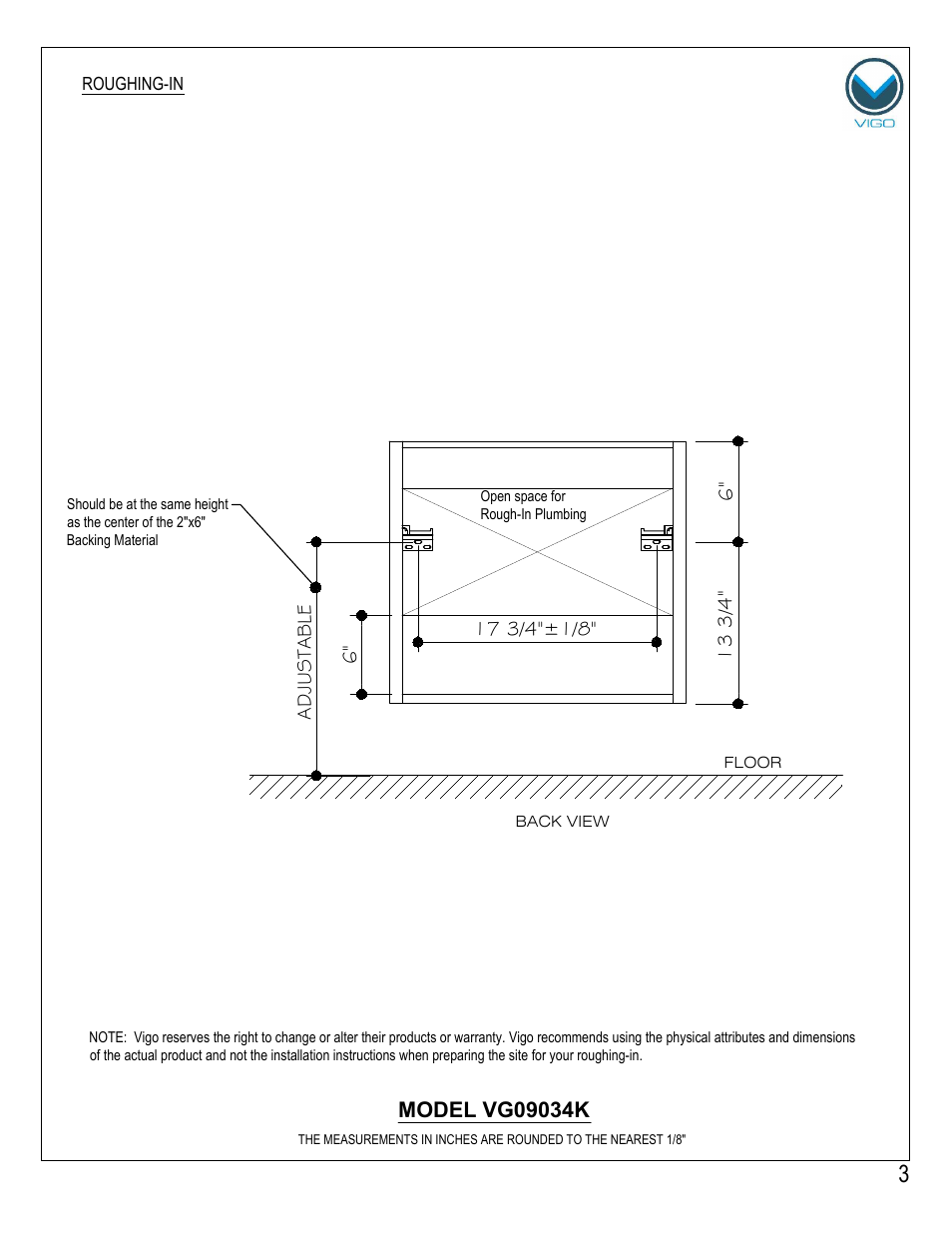 Vigo VG09034K User Manual | Page 3 / 7