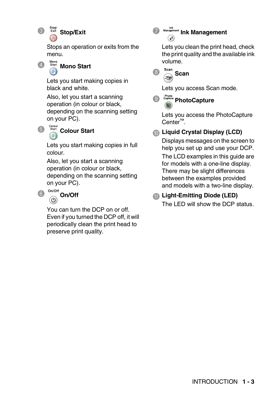 Brother DCP-310CN User Manual | Page 12 / 100
