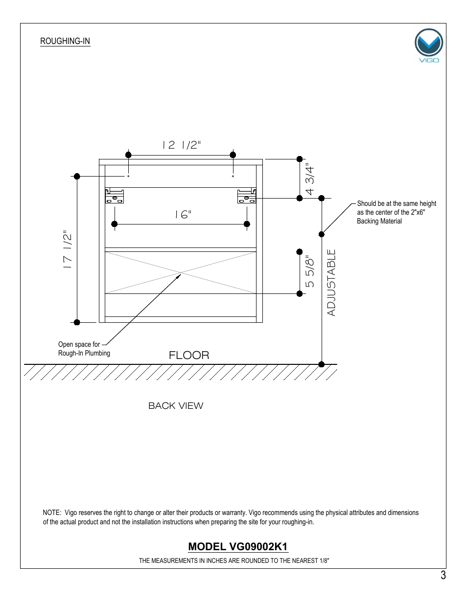 Vigo VG0902K1 User Manual | Page 3 / 7