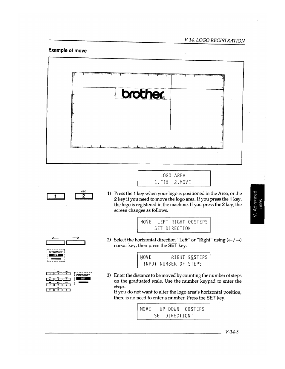 Example of move, J brothei | Brother INSTAFAX FAX2100M User Manual | Page 139 / 172