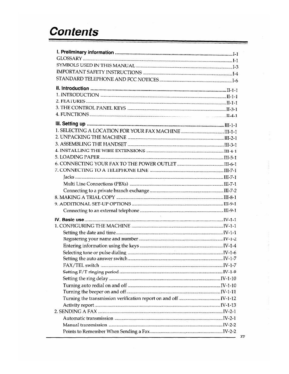 Brother INSTAFAX FAX2100M User Manual | Page 17 / 172