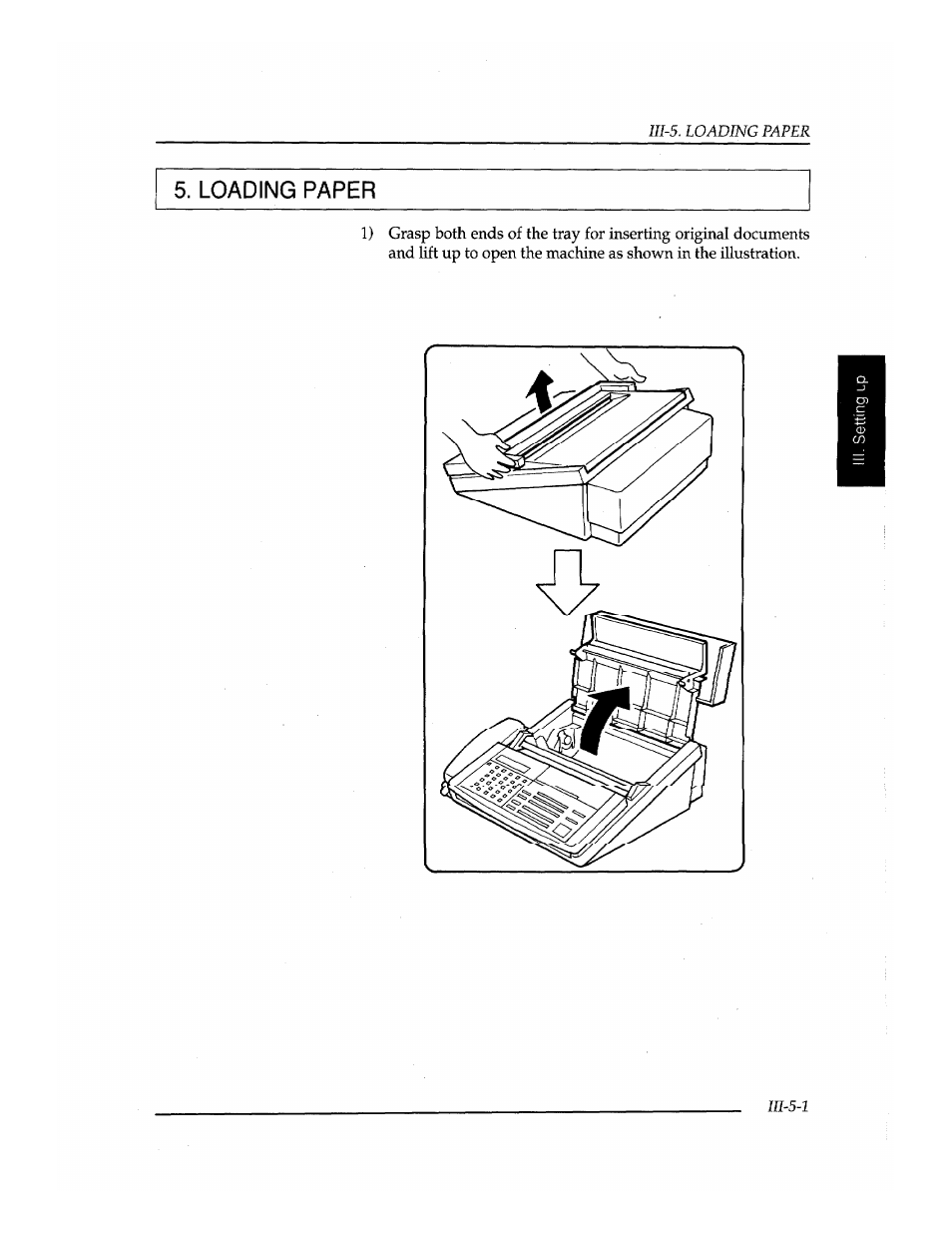 Loading paper | Brother INSTAFAX FAX2100M User Manual | Page 45 / 172