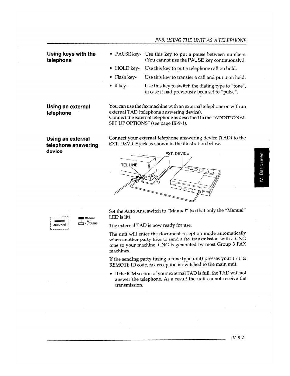 Нv-8-2 | Brother INSTAFAX FAX2100M User Manual | Page 93 / 172