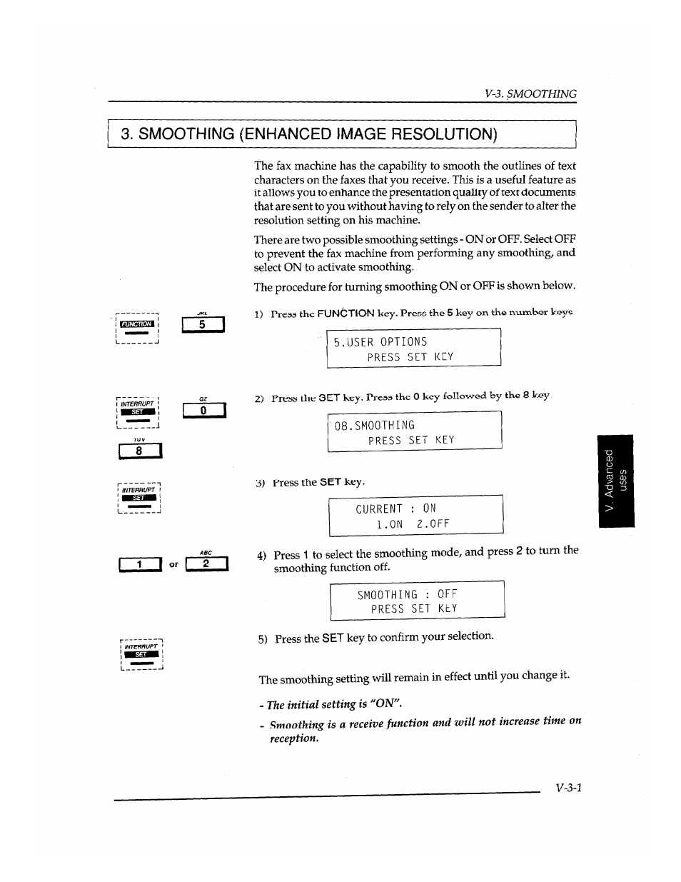 Smoothing (enhanced image resolution) | Brother INSTAFAX FAX2100M User Manual | Page 99 / 172