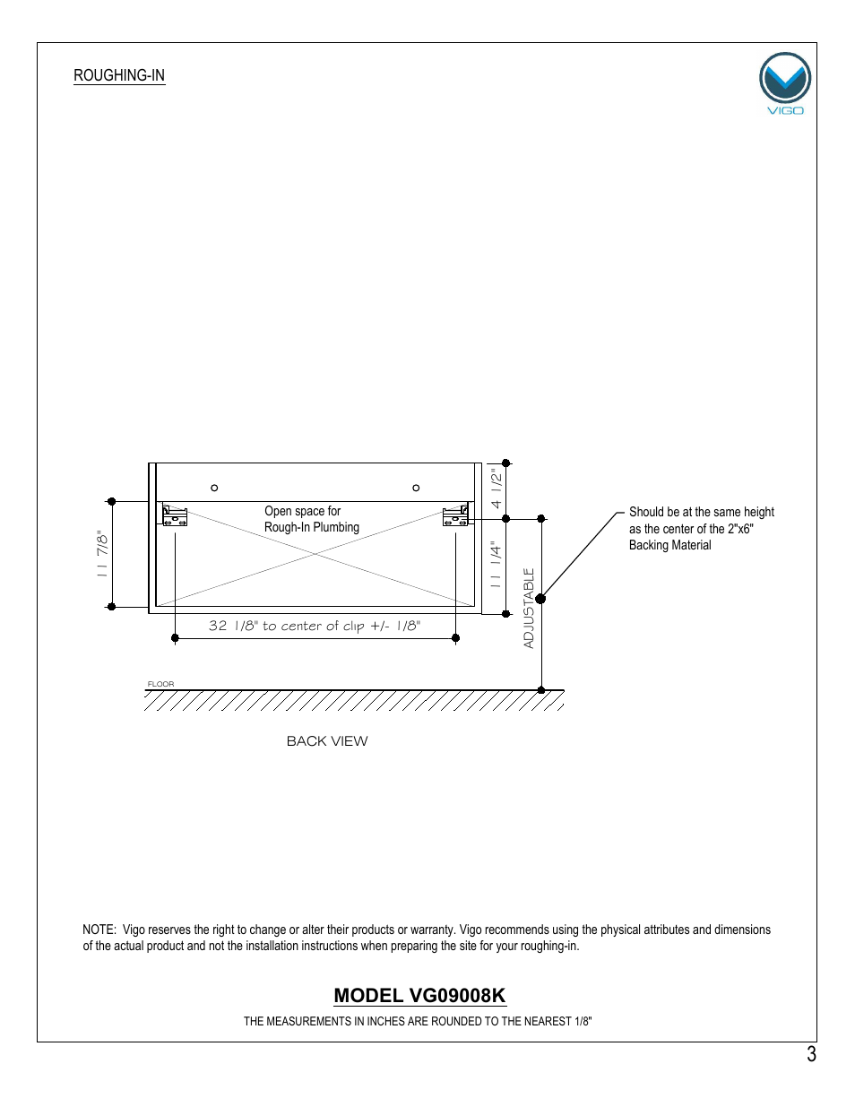 Vigo VG0908K User Manual | Page 3 / 7