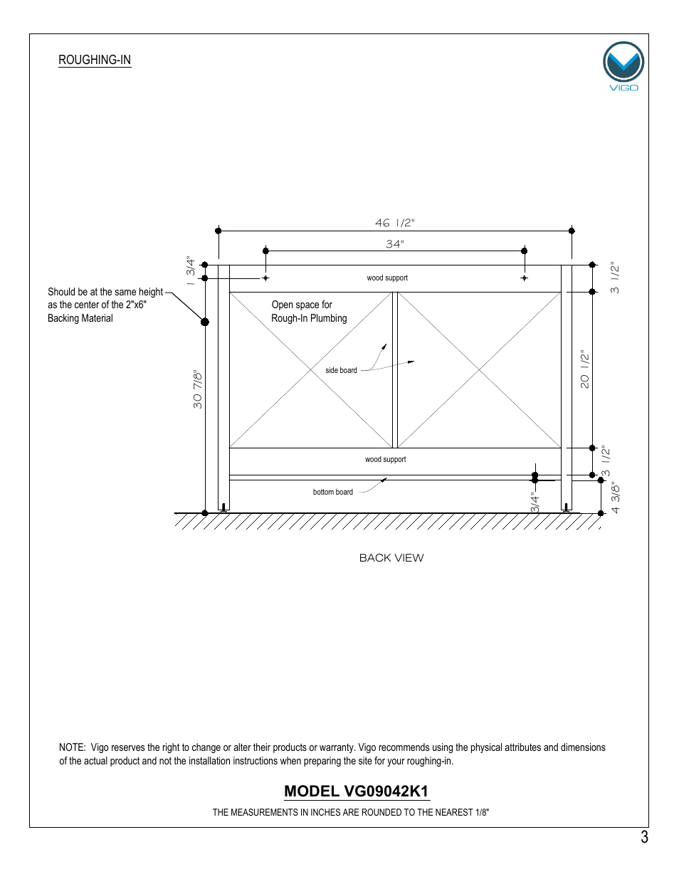 Vigo VG09042K1 User Manual | Page 3 / 7