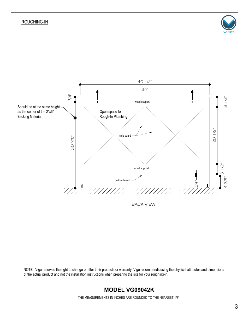 Vigo VG09042K User Manual | Page 3 / 7