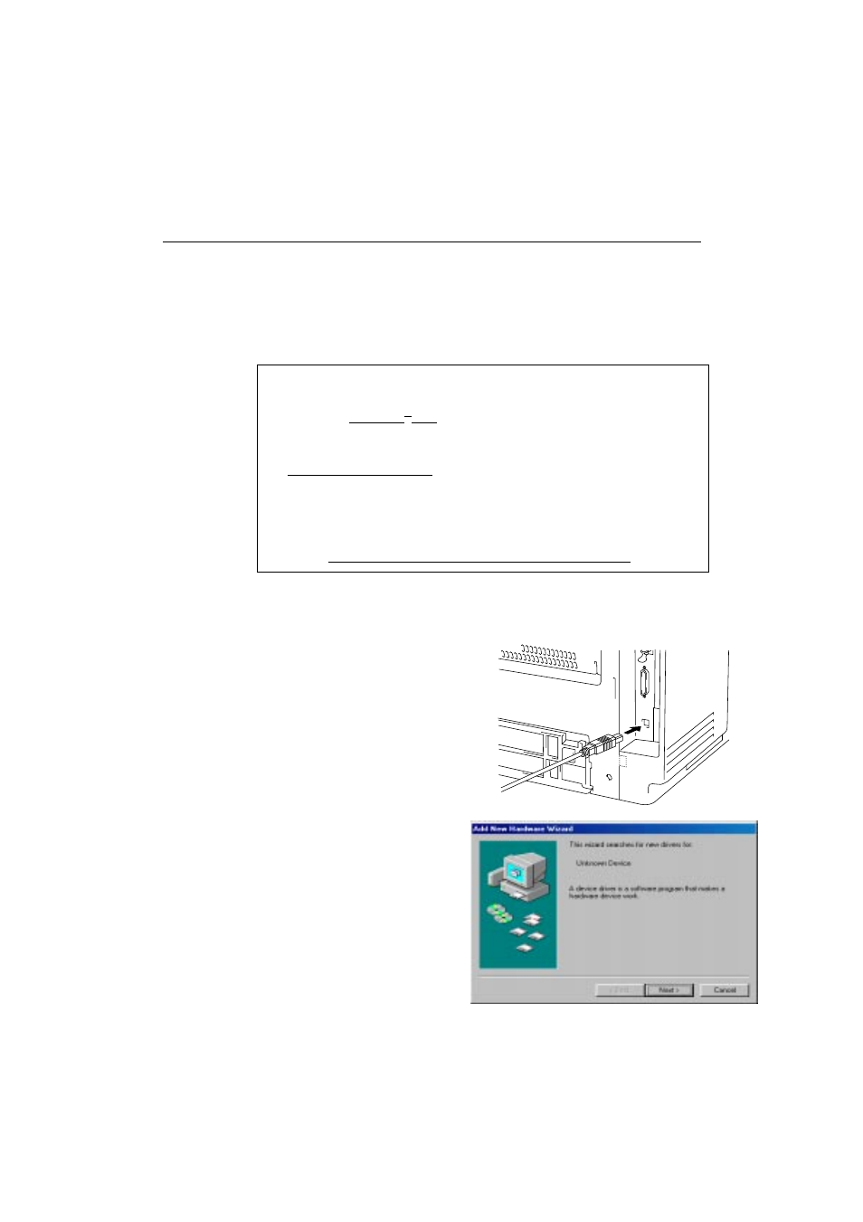Install the usb driver into your pc, Connecting your printer to your computer, Using the usb interface -10 | Install the usb driver into your pc -10 | Brother HL-2060 User Manual | Page 27 / 286