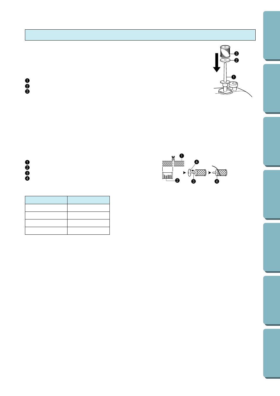 Using the extra spool pin and the net | Brother PC-2800 User Manual | Page 19 / 82