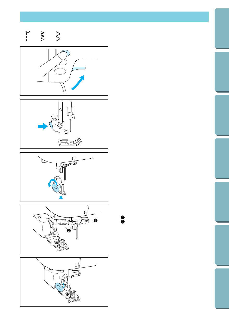 Overcasting (when using the optional side cutter) | Brother PC-2800 User Manual | Page 41 / 82