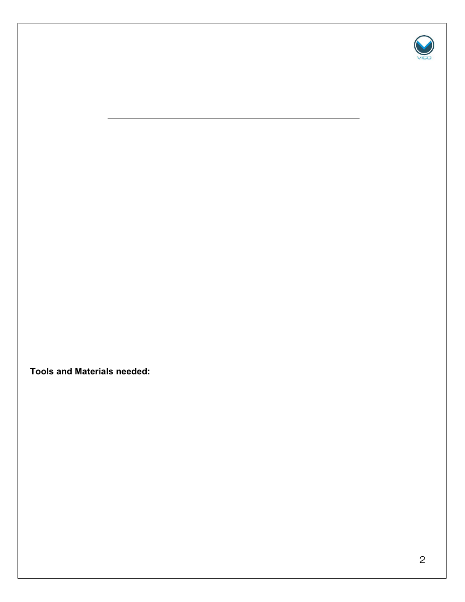 Installation instructions undermount sinks | Vigo VG2421 User Manual | Page 2 / 6