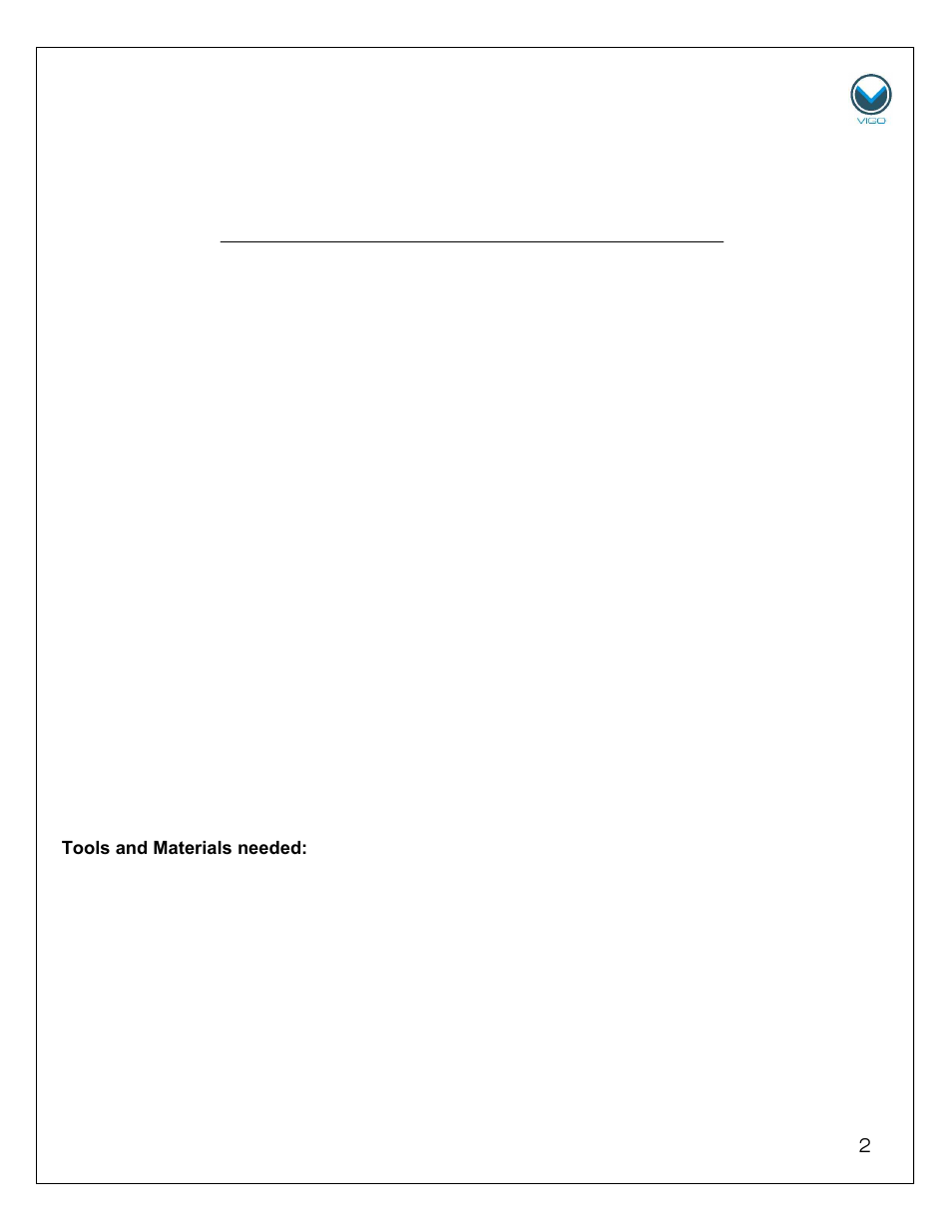 Installation instructions farmhouse sinks | Vigo VGR3020C User Manual | Page 2 / 6