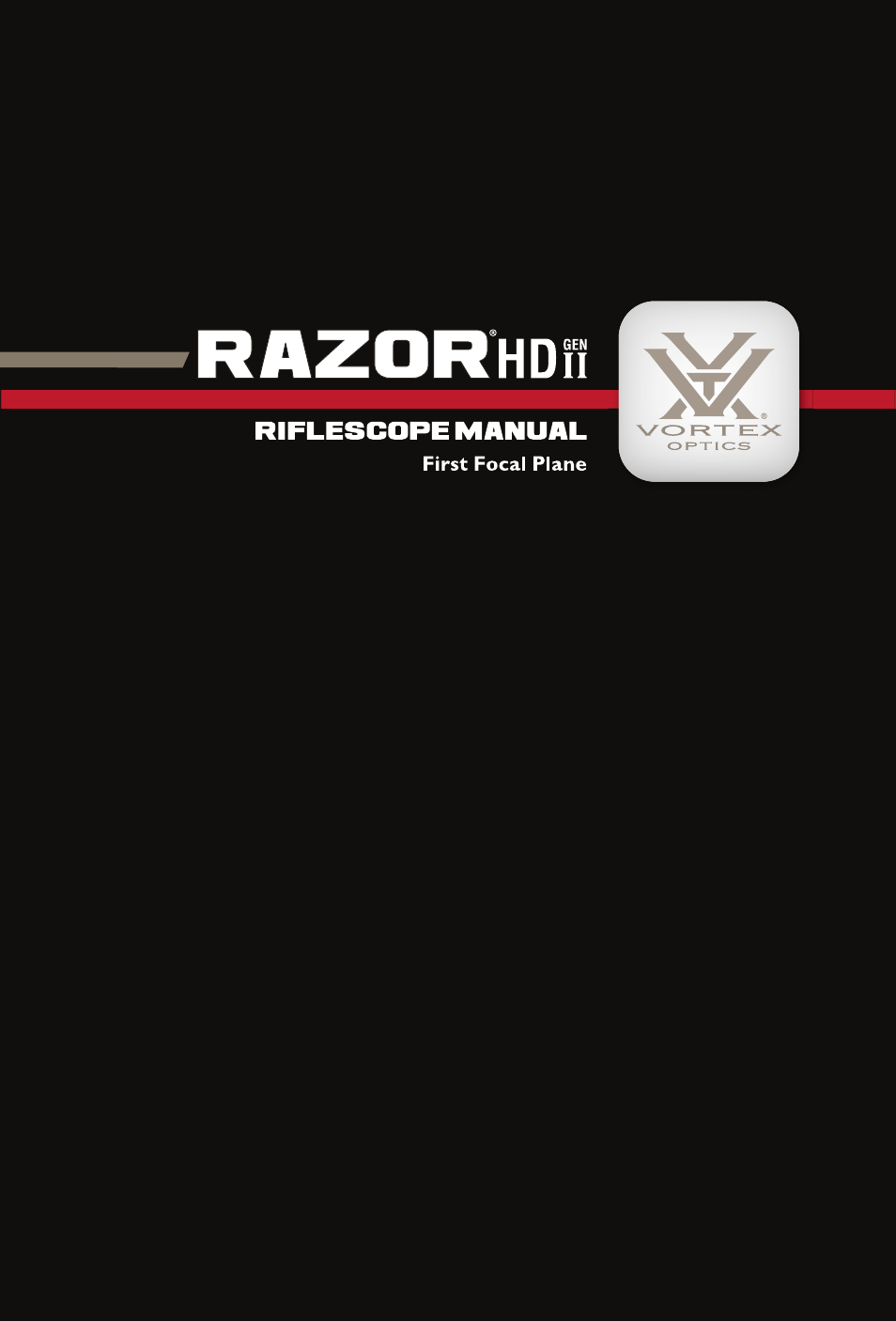 Vortex Optics RAZOR HD GEN II 3-18X50 RIFLESCOPE User Manual | 11 pages