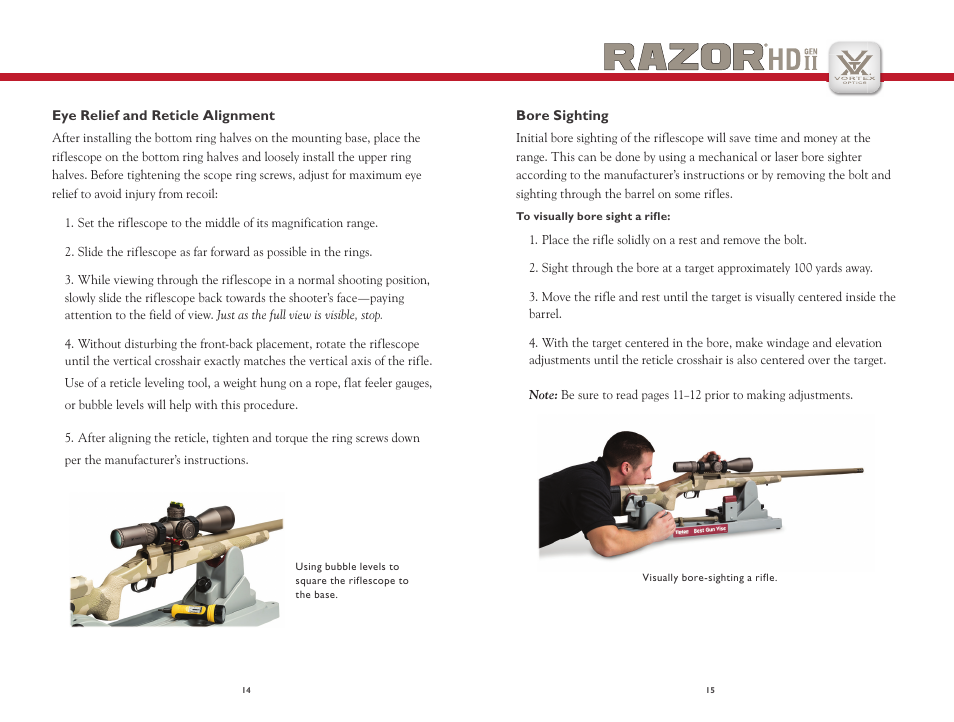 Vortex Optics RAZOR HD GEN II 3-18X50 RIFLESCOPE User Manual | Page 8 / 11