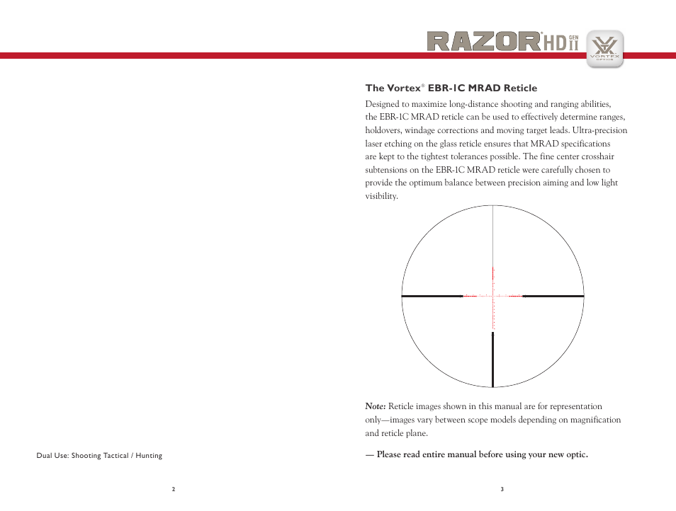 Vortex Optics RAZOR HD GEN II 4.5-27X56 RIFLESCOPE User Manual | Page 2 / 9