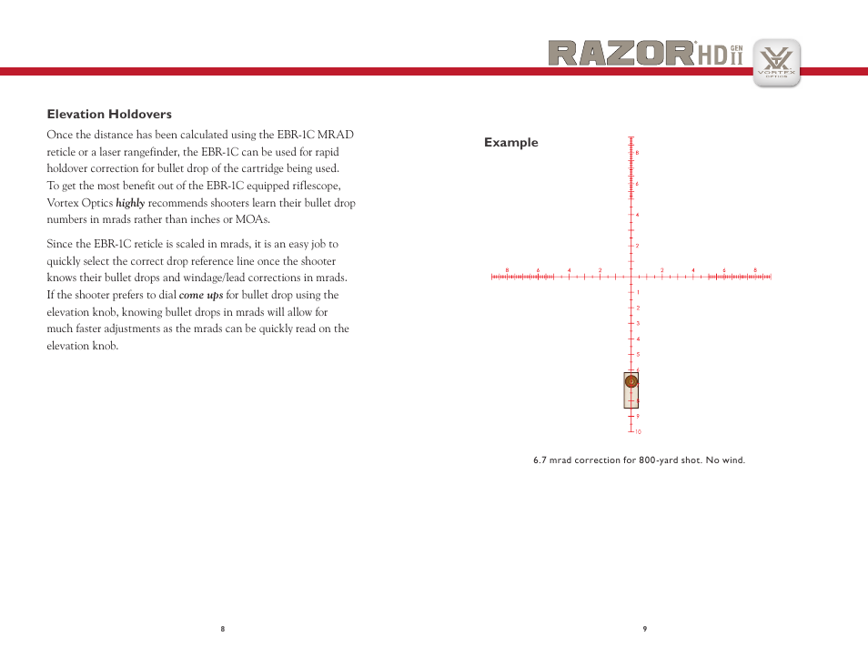 Vortex Optics RAZOR HD GEN II 4.5-27X56 RIFLESCOPE User Manual | Page 5 / 9