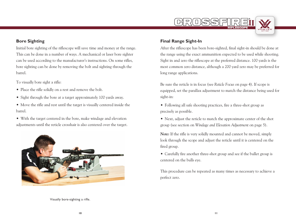Vortex Optics CROSSFIRE II 4-16X50 AO RIFLESCOPE User Manual | Page 6 / 9