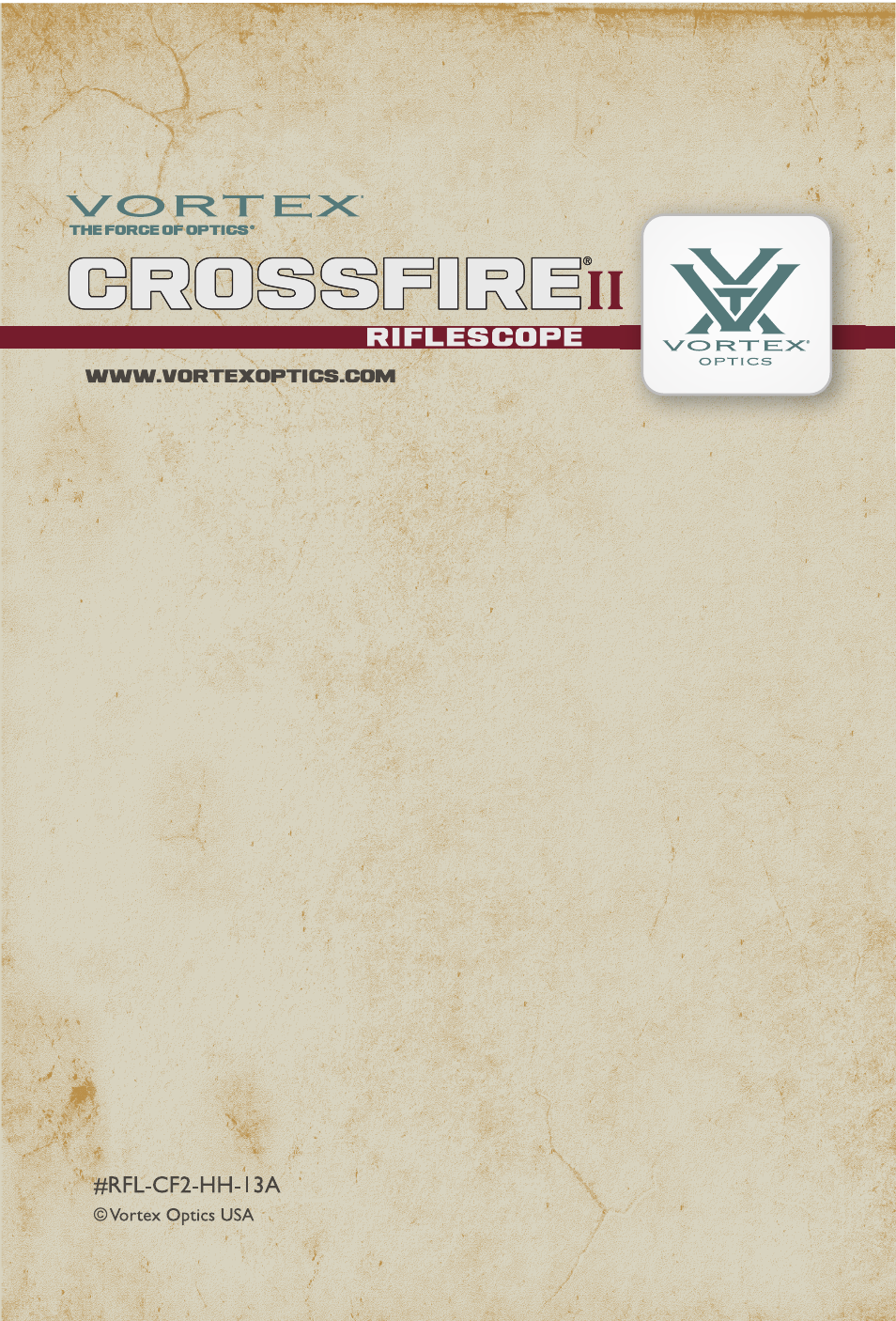 Vortex Optics CROSSFIRE II 3-12X56 AO HOG HUNTER RIFLESCOPE User Manual | Page 9 / 9